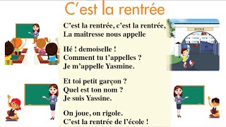 C’EST LA RENTRÉE Comptine de 1AEP Dire faire et agir [upl. by Annat]