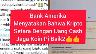 BANK AMERIKA RESMI TERIMA CRYPTO SETARA UANG TUNAI [upl. by Daphne]