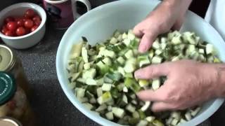 How to make a sweet cucumber and gherkin relish [upl. by Pinto]