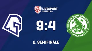 2 semifinále  1 SC TEMPISH Vítkovice  FbŠ Bohemians 94 [upl. by Annawik]