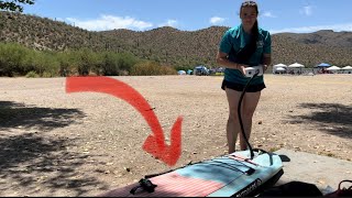 Is this paddle board actually any good Quick review video  ROC Inflatable Paddle Board Review [upl. by Redman]