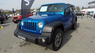 JEEP WRANGLER UNLIMITED RUBICON TRAIL RATED CABRIO  HYDRO BLUE  WALKAROUND  INTERIOR [upl. by Nilson]