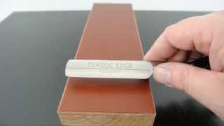 How To Strop a Straight Razor By The Classic Edge Shaving Store [upl. by Ahto]