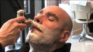 Les Barbiers de St Amour Besançon Barber shop shaving [upl. by Ecital]