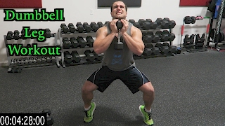 Intense 5 Minute Dumbbell Leg Workout [upl. by Enutrof]