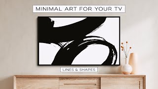 TV Art Screensaver Minimal Line Art amp Modern Art TV Background  4K screensaver minimal [upl. by Vogele960]