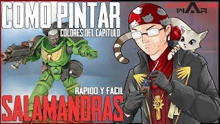 CÓMO PINTAR SALAMANDRAS 🦎 PRIMARIS WARHAMMER 40000 [upl. by Farr]