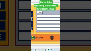 Formulaire de saisie personnalisé sur excel  formulaire excel pour remplir un tableau [upl. by Atiuqal375]