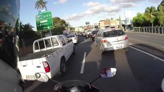 Lane Filtering in Brisbane QLD  Peak Hour commute 1080p 50fps [upl. by Tserof]