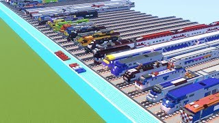 69 Minecraft Trains Collection Review [upl. by Coucher]