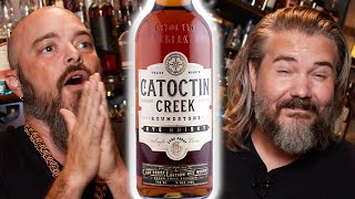 Catoctin Creek Roundstone Rye Whiskey Cask Strength Review [upl. by Assennej]