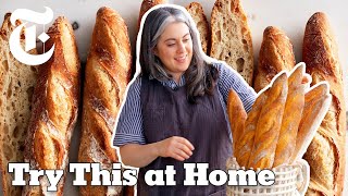 Make Beautiful Baguettes With Claire Saffitz  Try This at Home  NYT Cooking [upl. by Yukio]