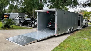 Building an 18 flat trailer car carrierhauler with dove tail project part 1 [upl. by Eiroc]