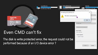 Fix quotThe disk is write protected errorquot and the IO device error on cmd [upl. by Rehpotsyrk]