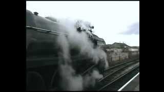 Caprotti valve gear and coal pusher in action on Duke of Gloucester locomotive in the UK [upl. by Wivinah]