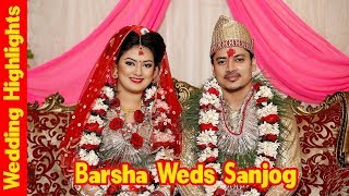 barsha raut and sanjog koirala wedding ceremony 2019 [upl. by Aisayt]