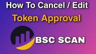 How To Revoke or Cancel Token Approval on BSC Scan  Etherscan [upl. by Neehcas]