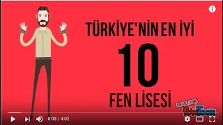 Türkiyenin En İyi 10 Fen Lisesi Hangisi [upl. by Trembly]