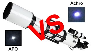 APO vs Achro What is the difference between an Achromatic and Apochromatic refractor telescope [upl. by Kirven]