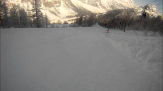 Courmayeur pista nera Rocce Bianche [upl. by Ebner]