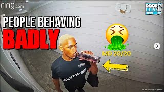 PEOPLE BEHAVING BADLY 2 CAUGHT ON RING DOORBELL [upl. by Lexie49]