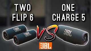 JBL Charge 5 vs TWO JBL Flip 6 [upl. by Jordan]