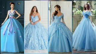 Light blue gowns designer collection for formal occasions  long gown designer [upl. by Leen548]