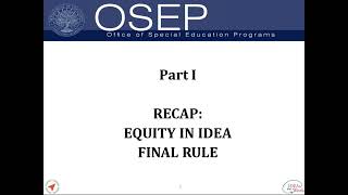 Significant Disproportionality 201  Equity in IDEA Implementing the Final Rule [upl. by Lasko]