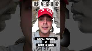 UFC Vegas 93  Brady Hiestand vs Garrett Armfield [upl. by Halie]