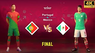 FIFA 23  Portugal vs Mexico  Ronaldo vs Jimenez  FIFA World Cup Final 4K60 [upl. by Llehcim600]