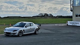 rx8 231 with bridgeport and 58 rear diff few laps of llandow 75 rpm new engine [upl. by Creath]