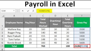 Easy Payroll System In Excel [upl. by Coreen]