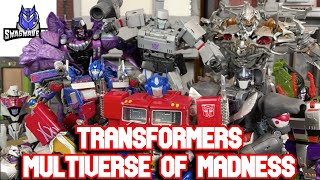 Transformers Stop Motion Multiverse of Madness  Optimus Prime vs Megatron Stop Motion Film [upl. by Nauqe]