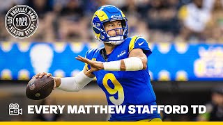 Every Matthew Stafford Touchdown From The 2023 Season [upl. by Whitnell]