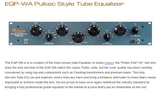 Warm Audio EQP WA Equalizer Overview [upl. by Gibbs]