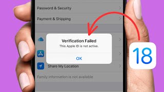 How to Fix Apple ID Not Active Problem in iPhone iOS 18 [upl. by Alisen]