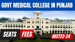 Total Govt Medical College in PunjabSeatsFees structureNeet 2324The Aid of learningEp6 [upl. by Rolph]