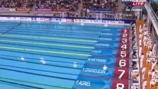 100 free semi final world record by alain bernard [upl. by Aicirtel]