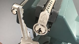 502 Yale Euro Cylinder With Serrated Pins Picked and Gutted [upl. by Einalam428]