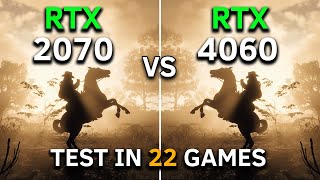 RTX 4060 vs RTX 2070  Test In 22 Games at 1080p  2024 [upl. by Rory572]