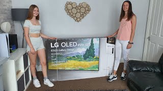 LG G1 OLED Quick unboxing amp DemoPS5 amp XBSX [upl. by Donna817]