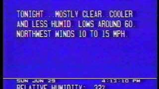 Weather Channel local forecast 1986 [upl. by Imit]