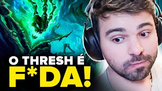 MINERVA reagindo a LORE do THRESH [upl. by Ynnaj]