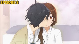 Miyamura First time kiss on her lips at Chintu Home  Horimiya episode 8 Explained [upl. by Nollek]