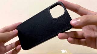 Rhinoshield Solidsuit iPhone 13 Mini Leather  BlackUnboxing [upl. by Naitsabas]