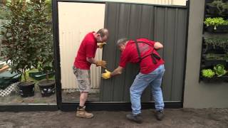 How To Build A Colorbond Fence  DIY At Bunnings [upl. by Ytisahcal213]