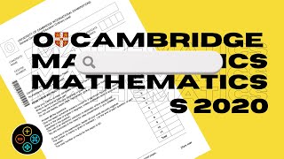 OLevel Math D May June 2020 Paper 2 402421 [upl. by Ticknor75]