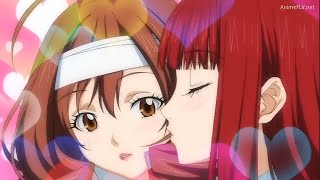 besos anime Yuri  gokujo  Yuri kiss 3 [upl. by Sirois]