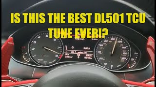 THE LATEST DL501 TCU TUNE IN ACTION IS THIS THE BEST TCU TUNE FOR THE S6 and S7 V8 TWIN TURBO [upl. by Audwen]