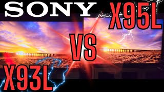 X95L VS X93L SONYS BATTLE FOR MINI LED KING [upl. by Main569]